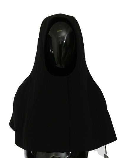 Écharpe-cagoule Dolce & Gabbana en laine noire