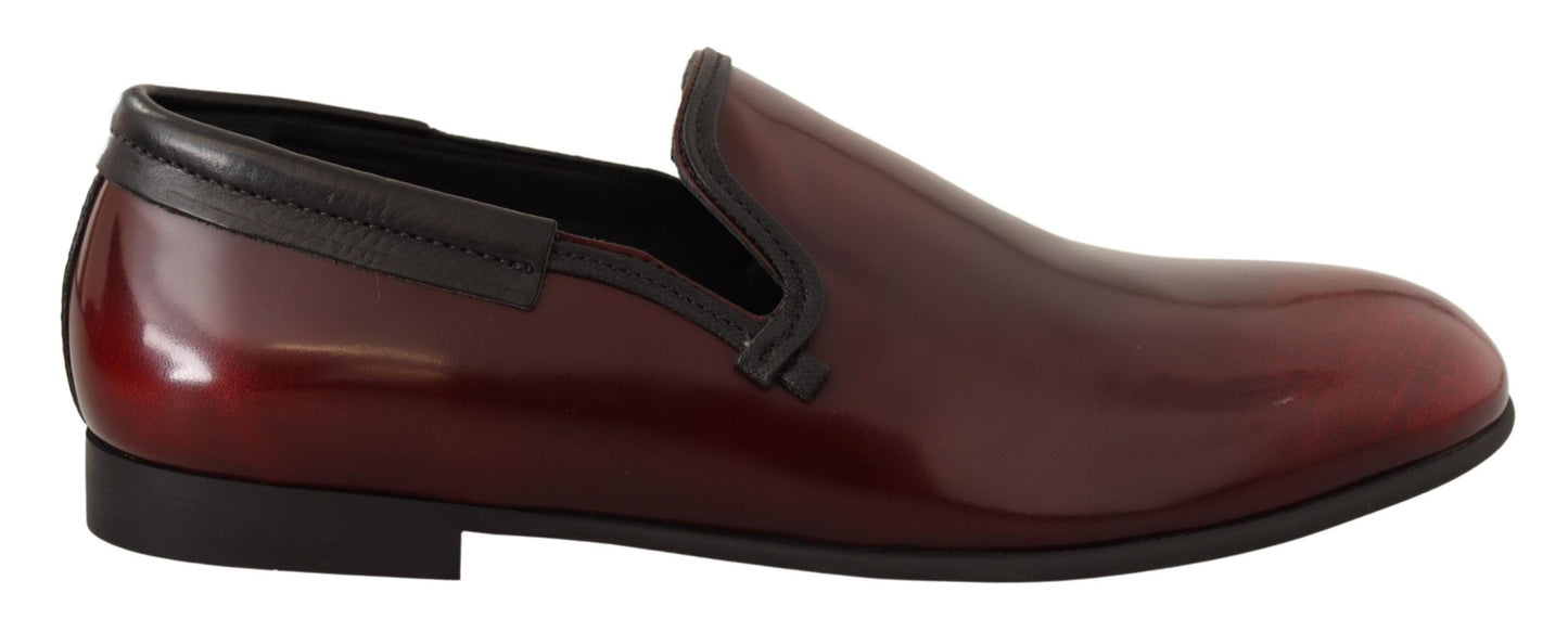 Chaussures richelieu Dolce & Gabbana en cuir verni bordeaux