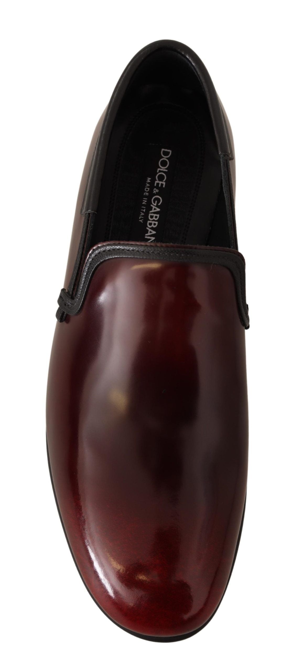 Chaussures richelieu Dolce & Gabbana en cuir verni bordeaux