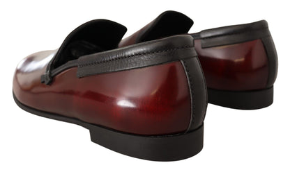 Chaussures richelieu Dolce & Gabbana en cuir verni bordeaux