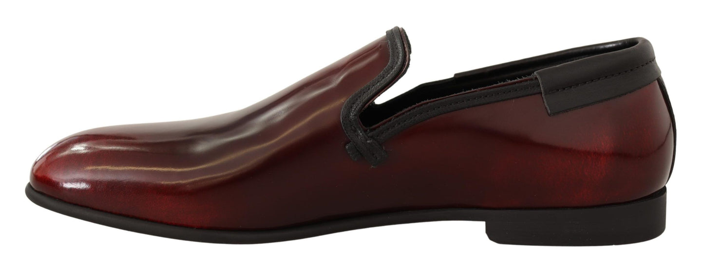 Chaussures richelieu Dolce & Gabbana en cuir verni bordeaux