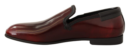 Chaussures richelieu Dolce & Gabbana en cuir verni bordeaux