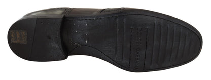 Chaussures Richelieu en cuir de lézard marron Dolce & Gabbana