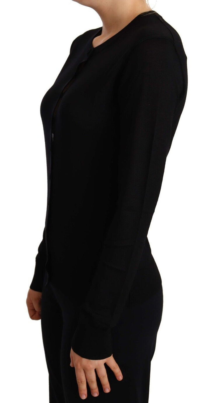 Dolce & Gabbana Jersey STAFF de cuello redondo negro de lana