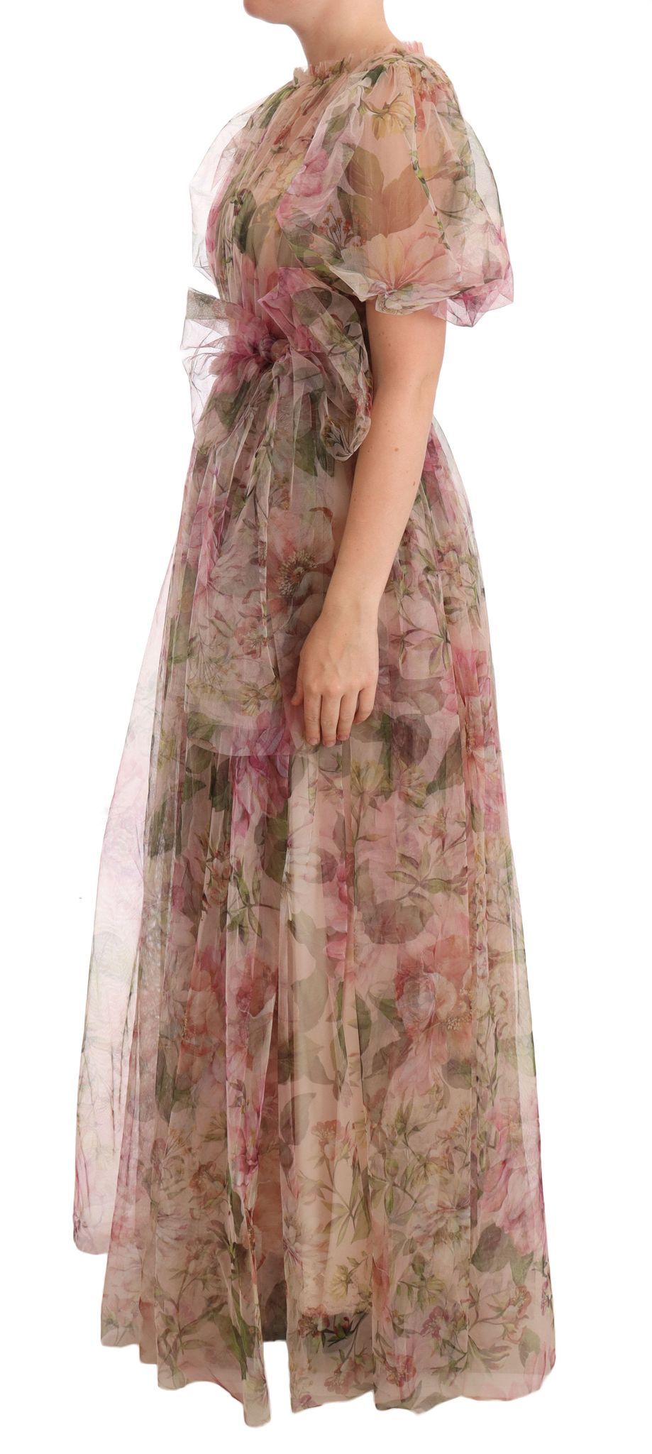 Robe longue maxi Dolce & Gabbana à imprimé floral multicolore