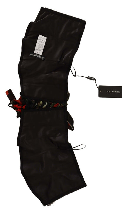 Haut en soie Dolce & Gabbana avec corset noir et ceinture extensible à la taille