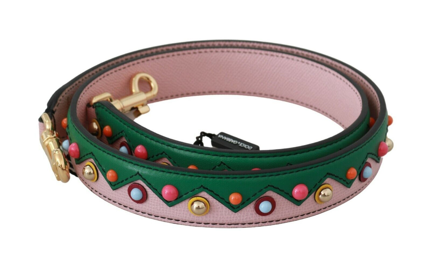 Accessoire de sac à main Dolce & Gabbana en cuir rose avec bandoulière