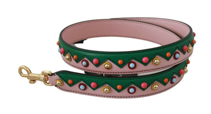 Accessoire de sac à main Dolce & Gabbana en cuir rose avec bandoulière