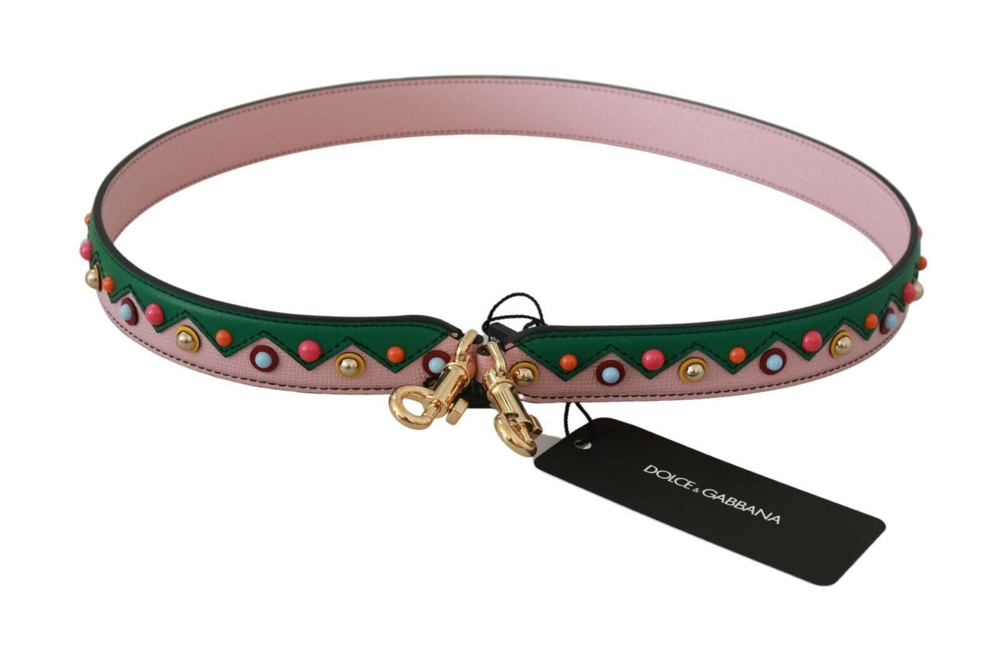 Accessoire de sac à main Dolce & Gabbana en cuir rose avec bandoulière