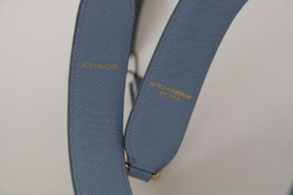 Bandoulière d'accessoire de sac à main en cuir bleu Dolce & Gabbana