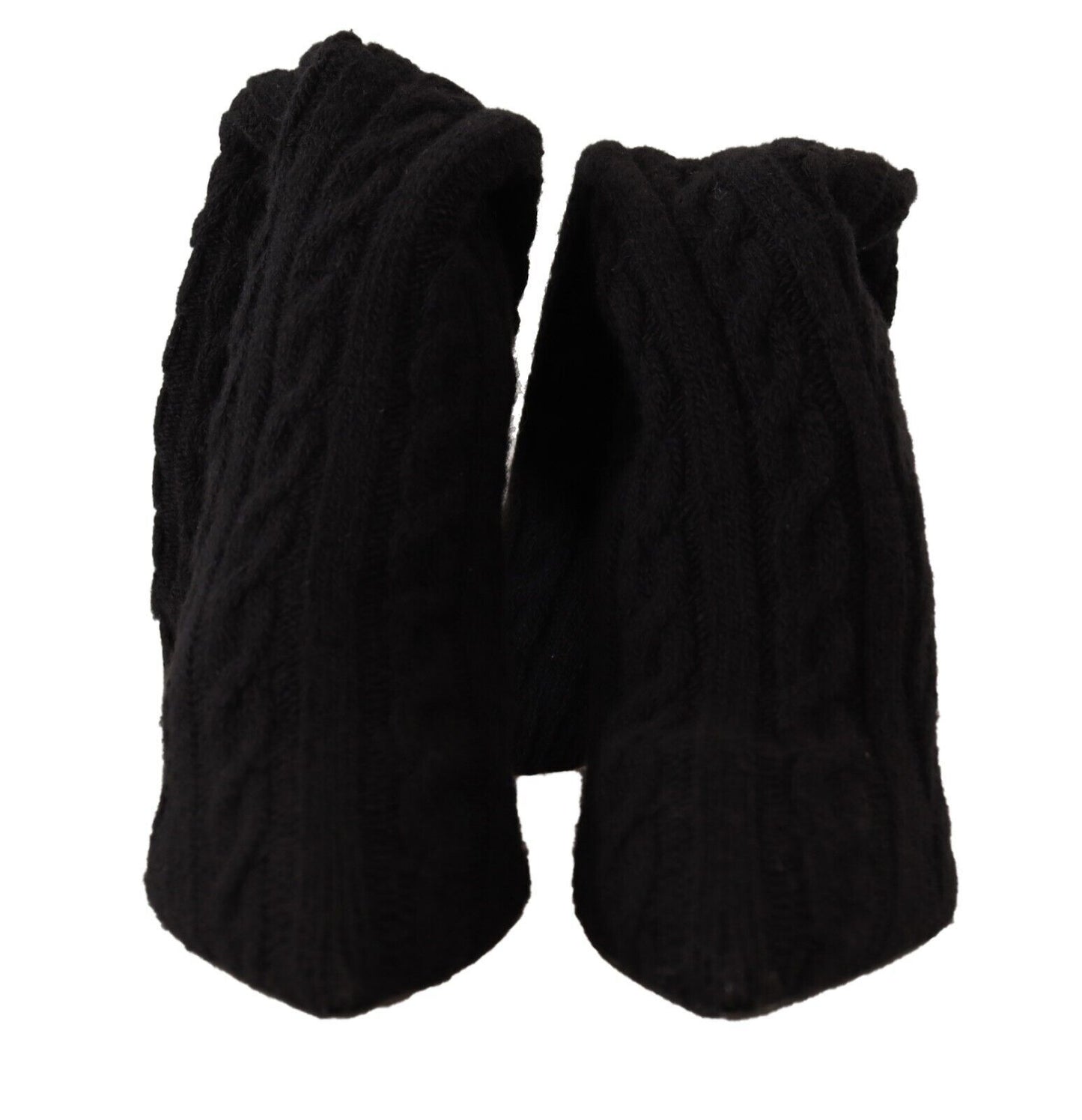 Chaussures Bottines Hautes Dolce & Gabbana Noires Chaussettes Extensibles