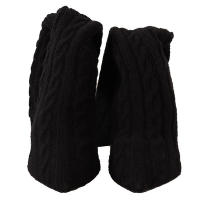 Chaussures Bottines Hautes Dolce & Gabbana Noires Chaussettes Extensibles