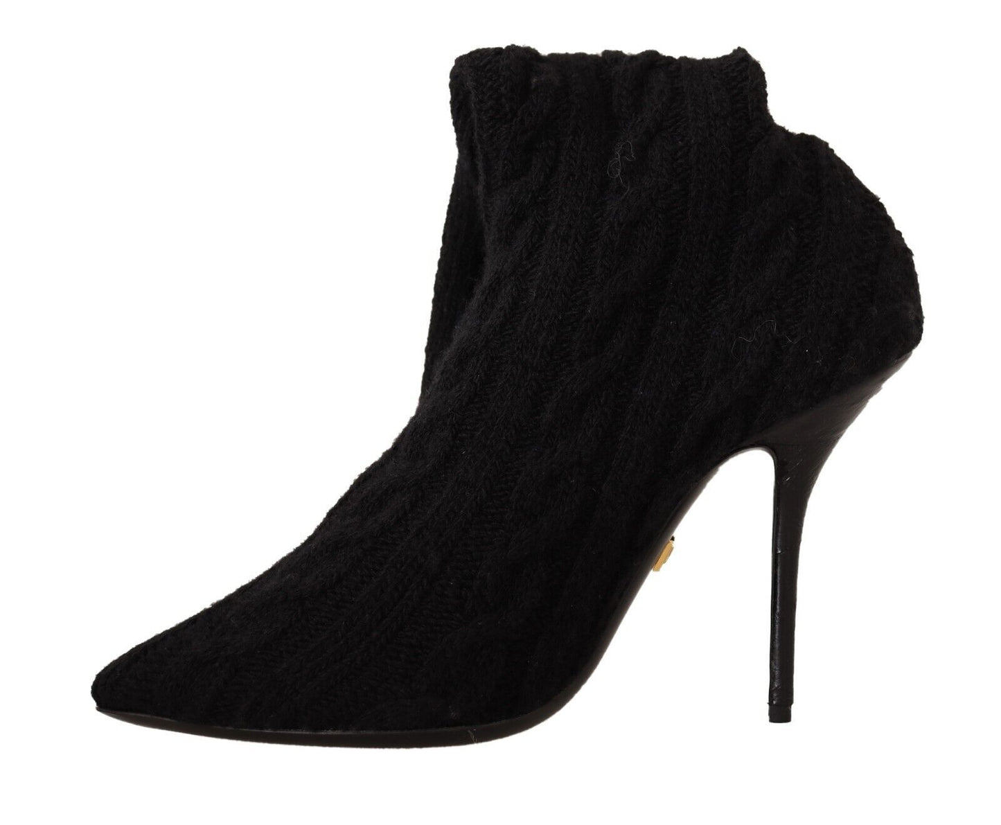 Chaussures Bottines Hautes Dolce & Gabbana Noires Chaussettes Extensibles