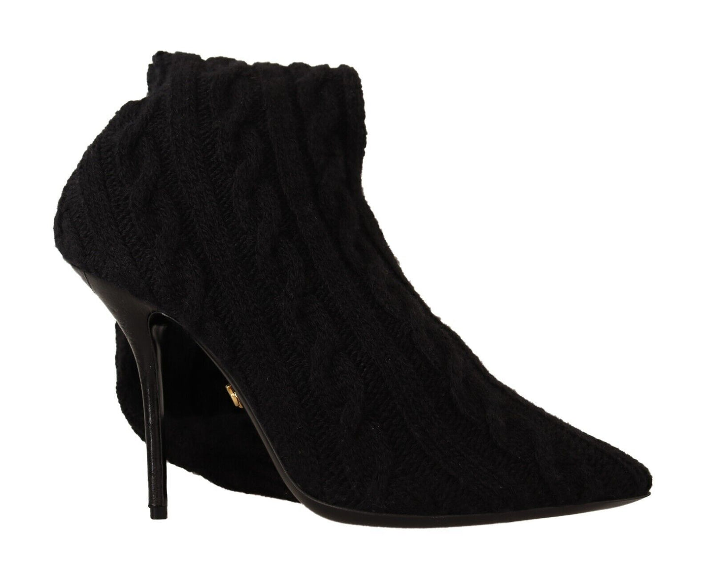 Chaussures Bottines Hautes Dolce & Gabbana Noires Chaussettes Extensibles