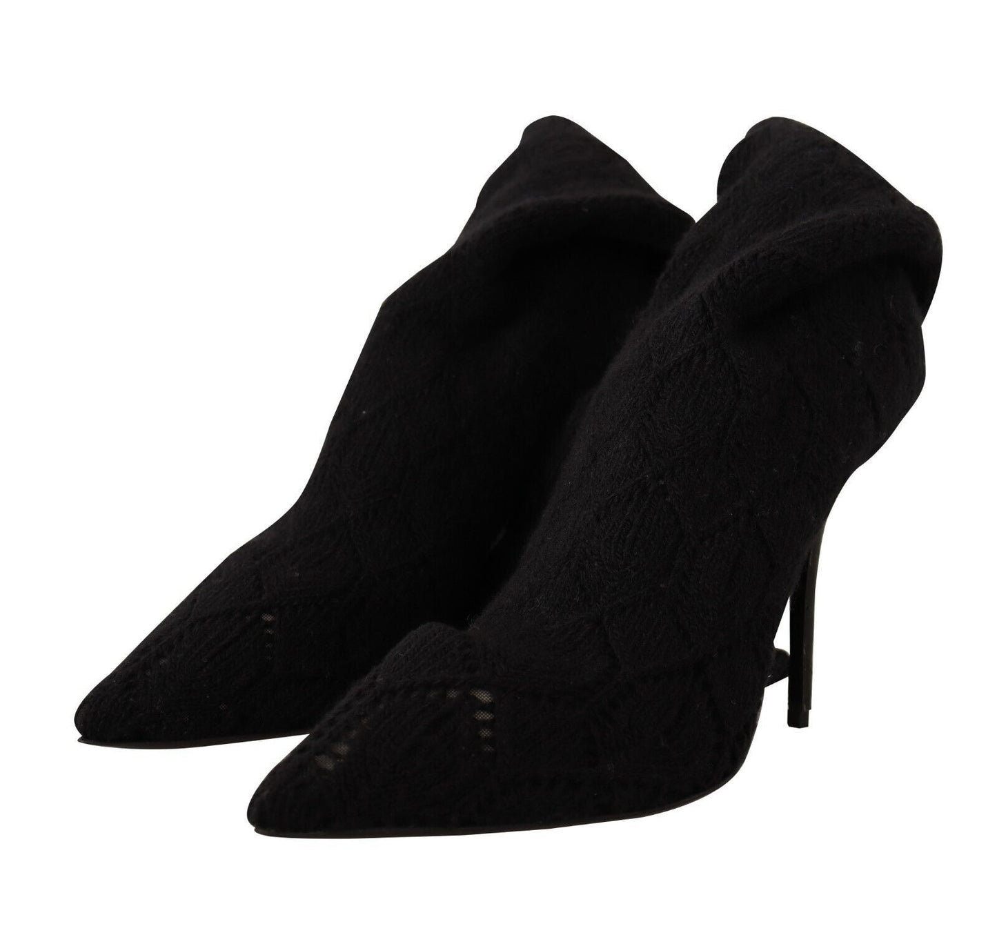 Chaussures bottines hautes Dolce & Gabbana noires extensibles