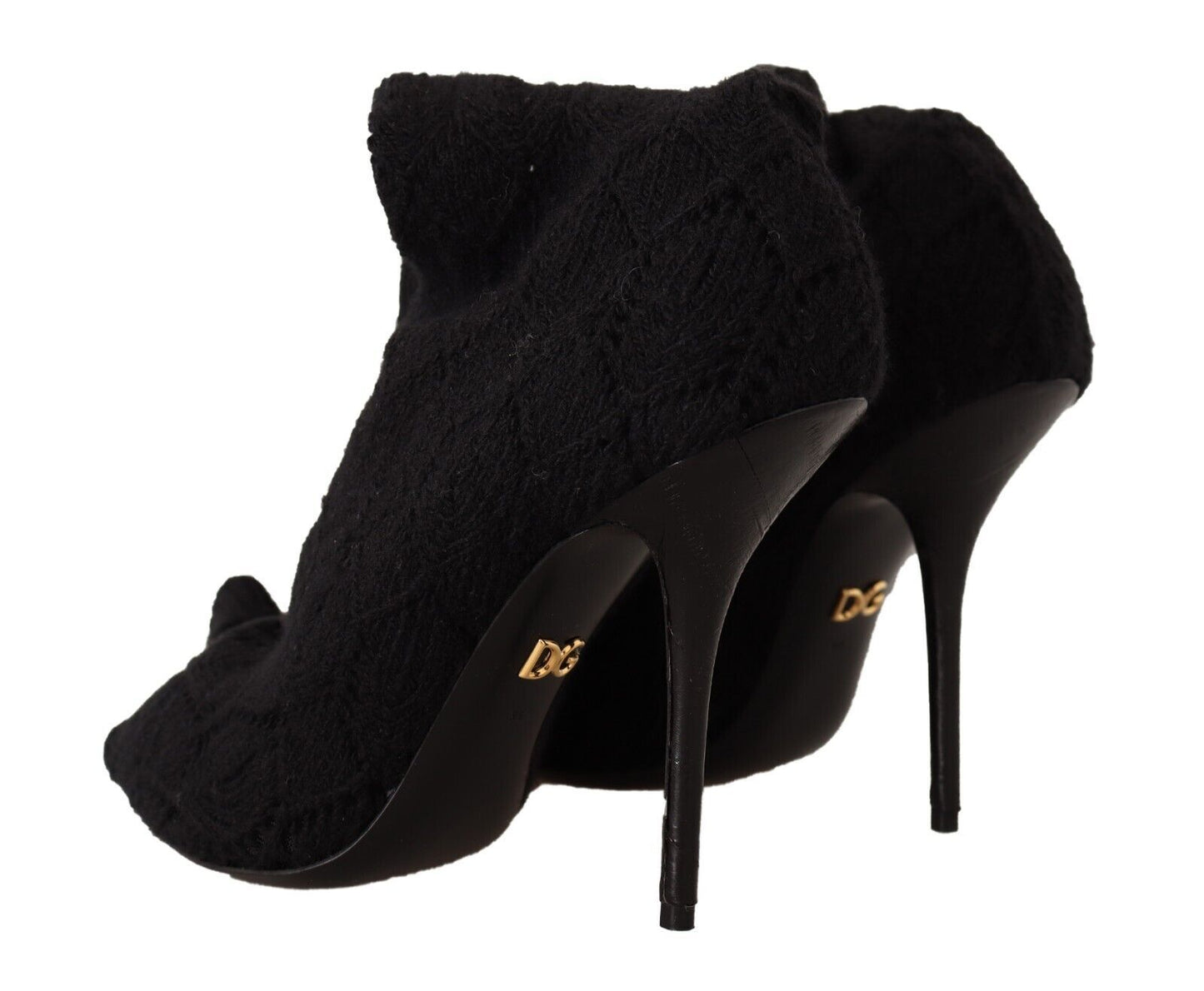 Chaussures bottines hautes Dolce & Gabbana noires extensibles