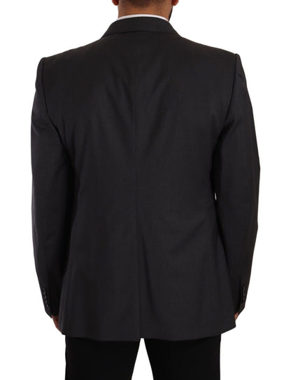 Blazer SICILIA de dos piezas cruzado gris de Dolce & Gabbana