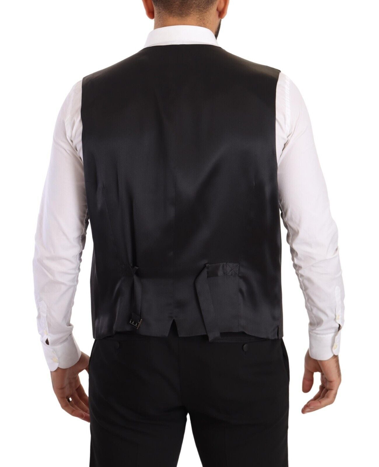 Blazer SICILIA de dos piezas cruzado gris de Dolce & Gabbana