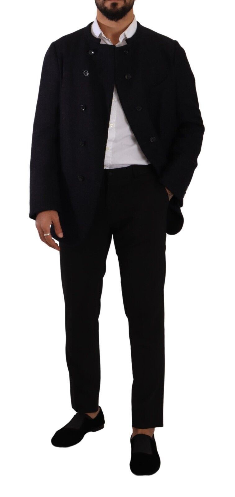 Manteau/Veste Homme Dolce & Gabbana Gris en Alpaga Boutonné