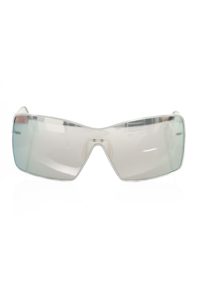 Frankie Morello Silver Metallic Fiber Women Sunglasses