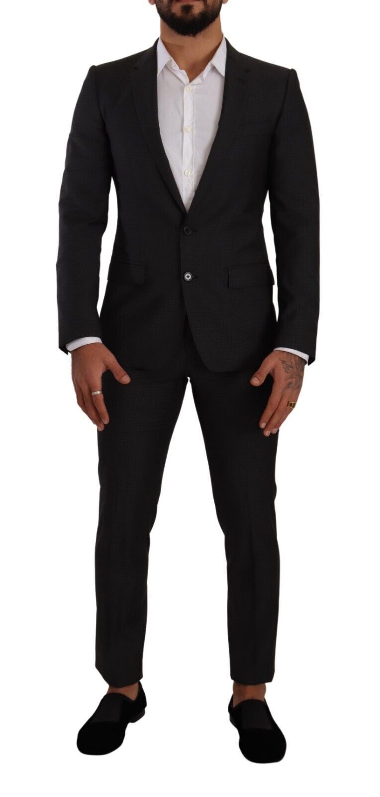 Costume deux pièces Dolce & Gabbana MARTINI noir à un bouton