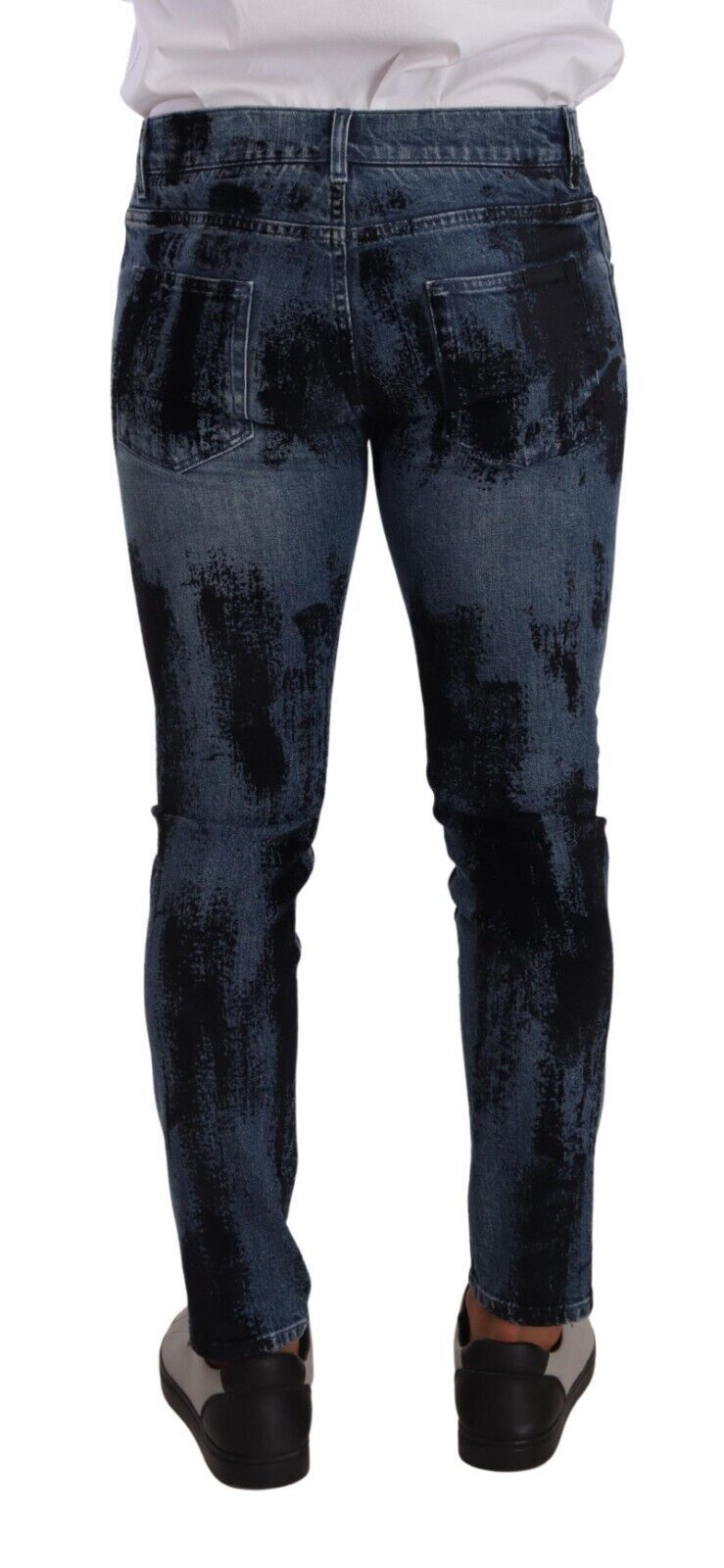 Vaqueros pitillo de algodón azul oscuro de Dolce & Gabbana