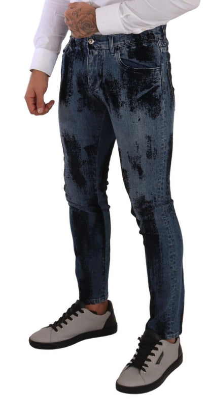 Vaqueros pitillo de algodón azul oscuro de Dolce & Gabbana