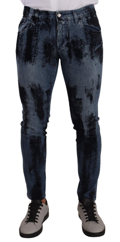 Vaqueros pitillo de algodón azul oscuro de Dolce & Gabbana