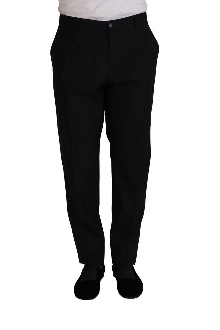 Pantalón de vestir de lana y seda azul de Dolce & Gabbana