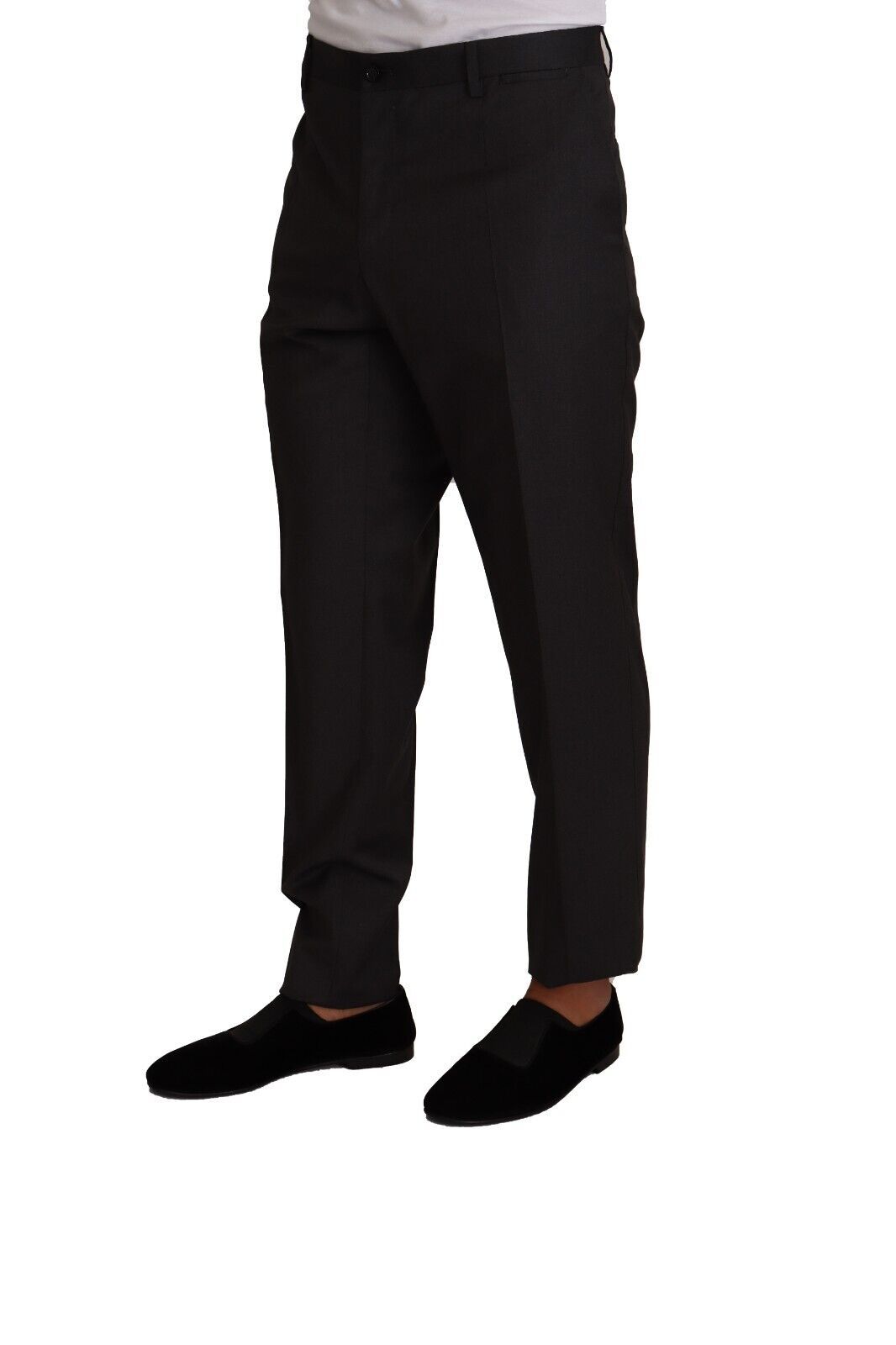 Pantalon de costume de cérémonie Dolce & Gabbana en laine grise