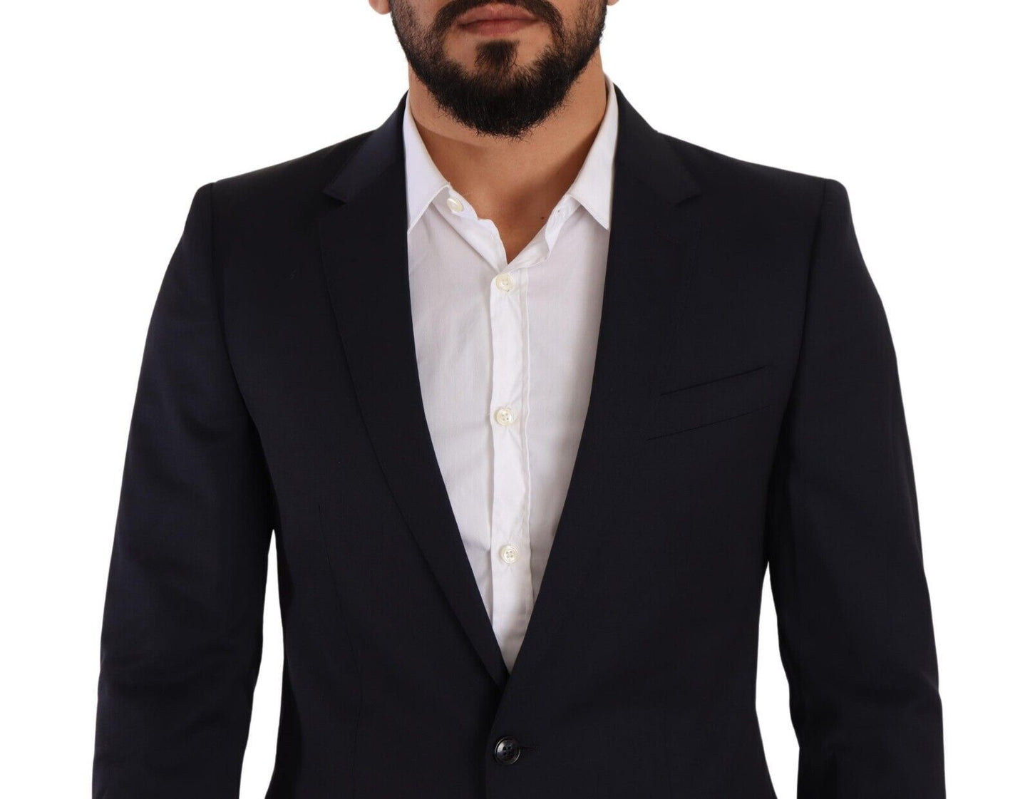 Manteau Dolce & Gabbana bleu foncé à un boutonnage Blazer MARTINI