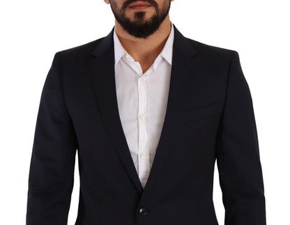 Manteau Dolce & Gabbana bleu foncé à un boutonnage Blazer MARTINI