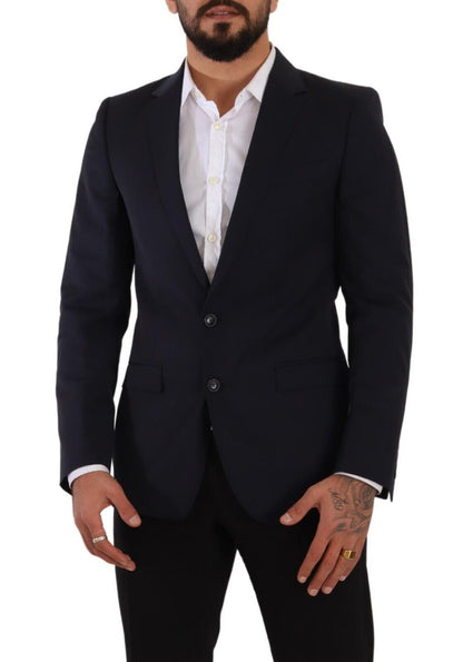 Manteau Dolce & Gabbana bleu foncé à un boutonnage Blazer MARTINI