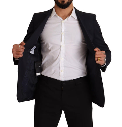Manteau Dolce & Gabbana bleu foncé à un boutonnage Blazer MARTINI