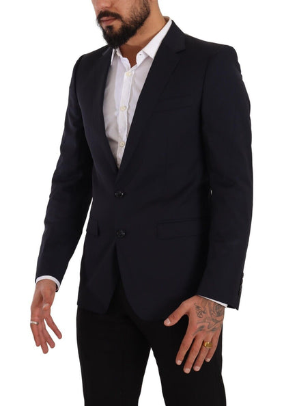 Manteau Dolce & Gabbana bleu foncé à un boutonnage Blazer MARTINI