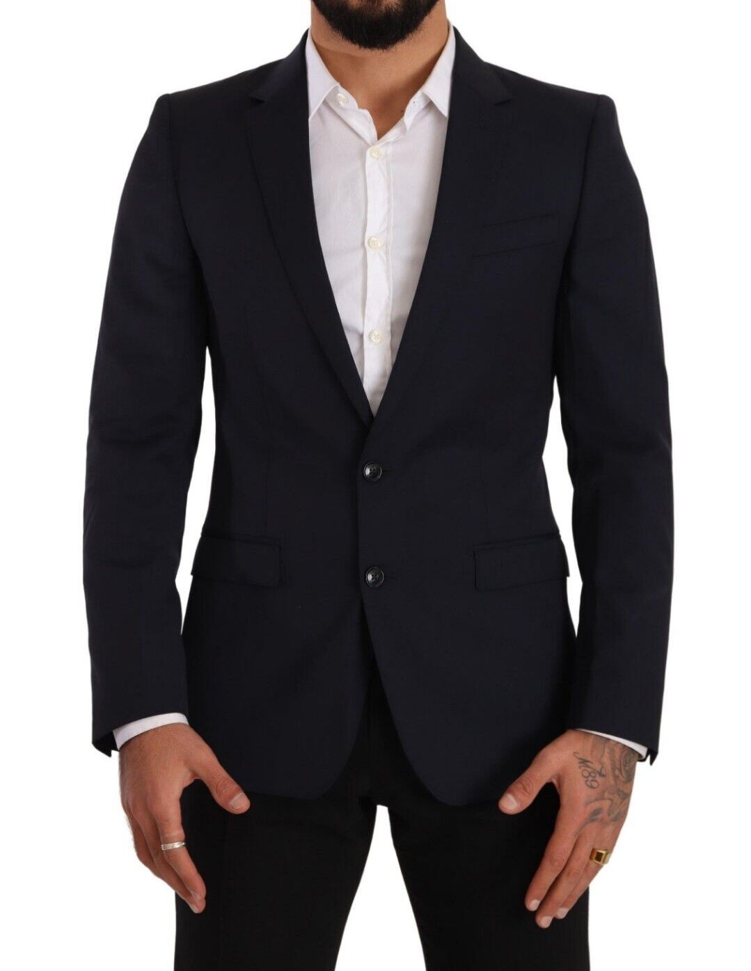 Manteau Dolce & Gabbana bleu foncé à un boutonnage Blazer MARTINI