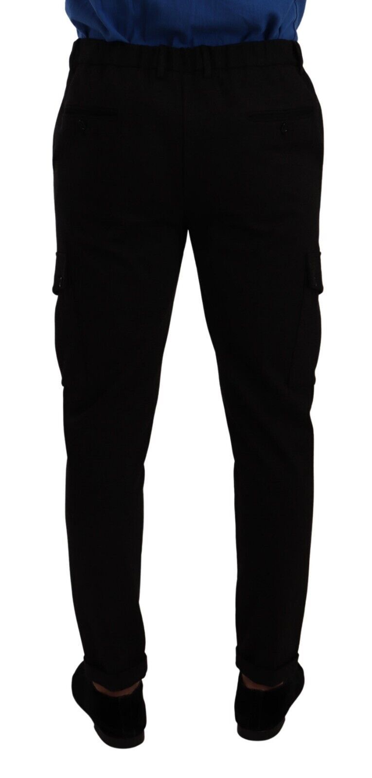 Pantalon cargo skinny Dolce & Gabbana en viscose noire