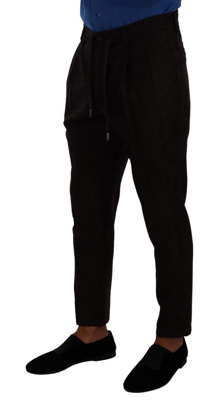 Pantalones ajustados de lana color burdeos para hombre Dolce & Gabbana