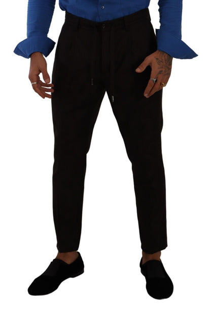 Pantalon slim homme en laine bordeaux Dolce & Gabbana