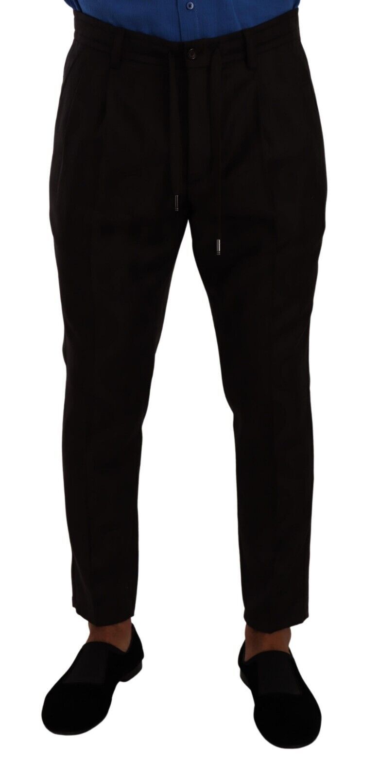 Pantalon slim homme en laine bordeaux Dolce & Gabbana