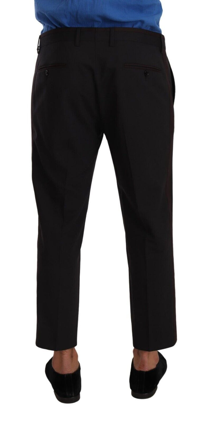 Dolce & Gabbana Pantalones de Vestir de Lana Grises y Burdeos