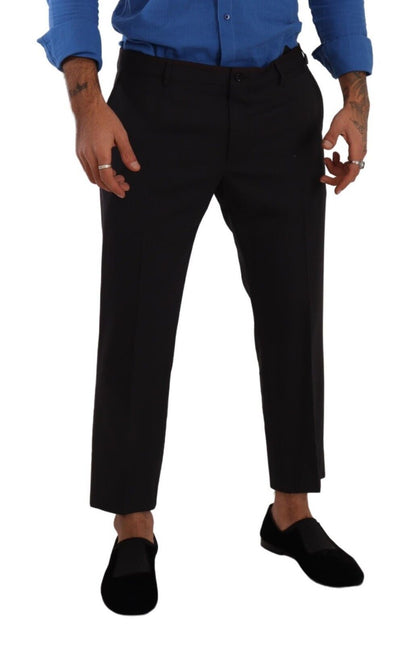 Dolce & Gabbana Pantalones de Vestir de Lana Grises y Burdeos