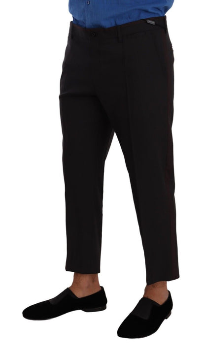 Dolce & Gabbana Pantalones de Vestir de Lana Grises y Burdeos