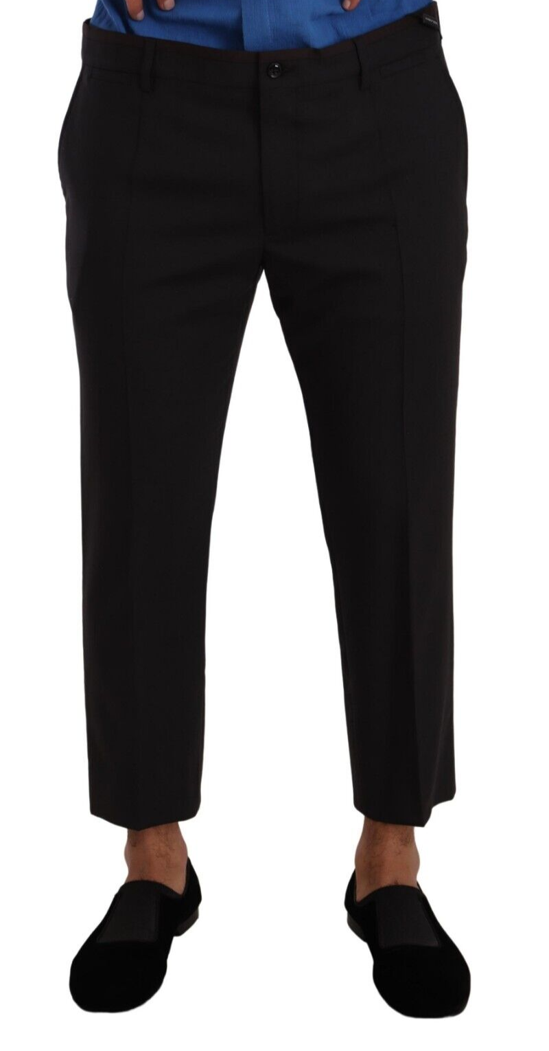Dolce & Gabbana Pantalones de Vestir de Lana Grises y Burdeos