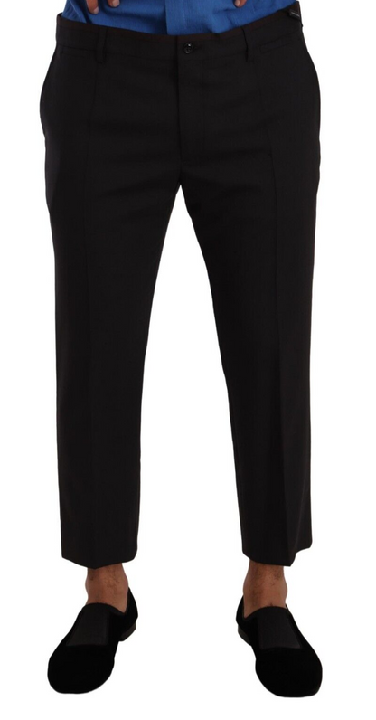 Dolce & Gabbana Pantalones de Vestir de Lana Grises y Burdeos