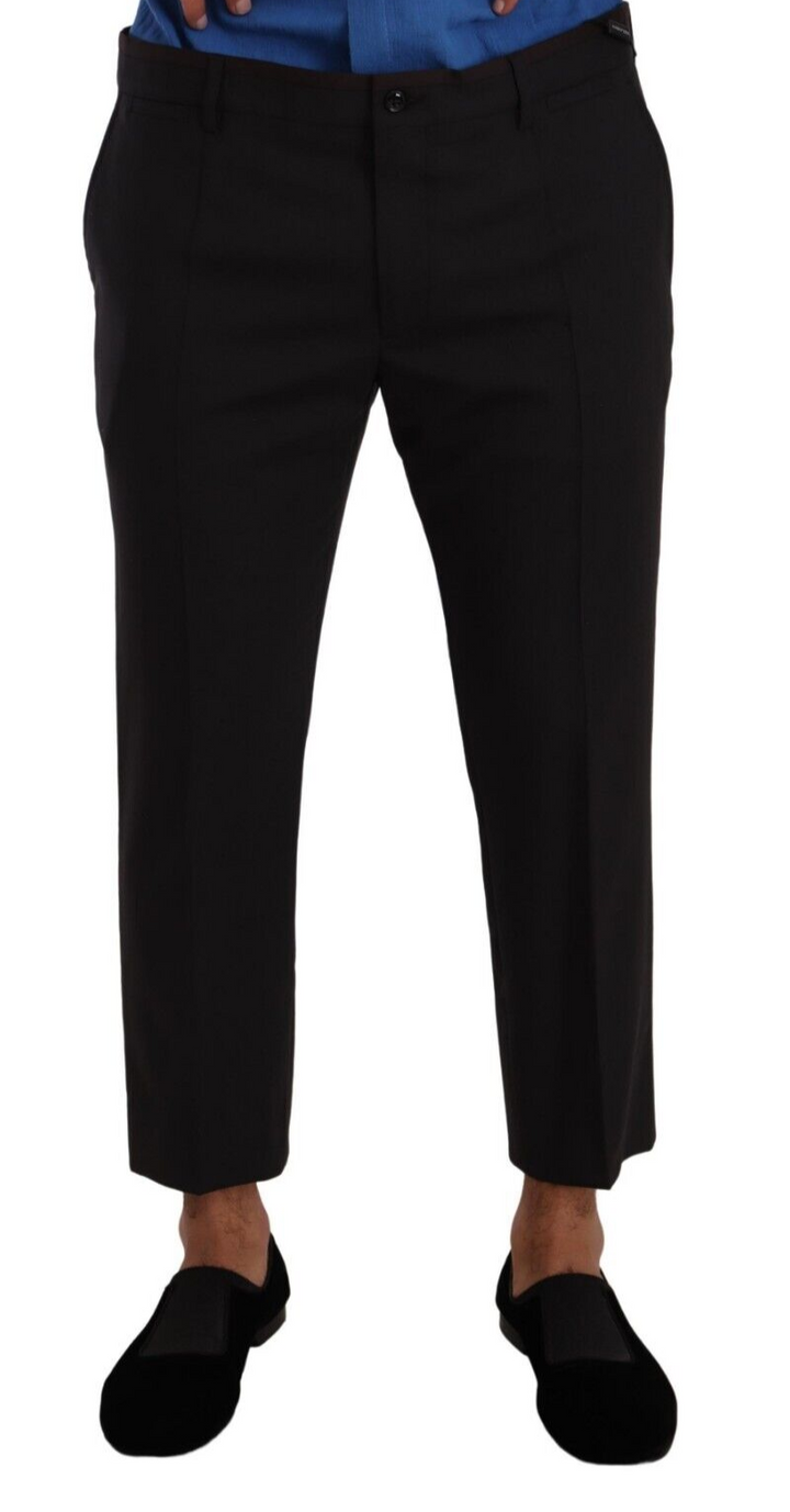 Dolce & Gabbana Pantalones de Vestir de Lana Grises y Burdeos