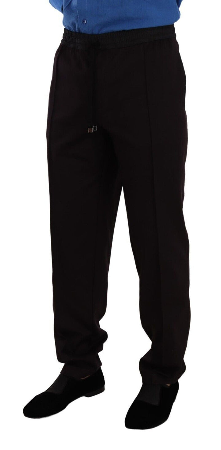Pantalones pitillo de algodón color burdeos para hombre de Dolce & Gabbana