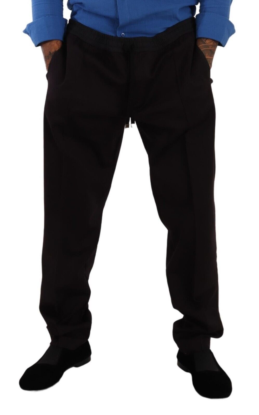 Pantalon skinny en coton bordeaux pour homme Dolce & Gabbana