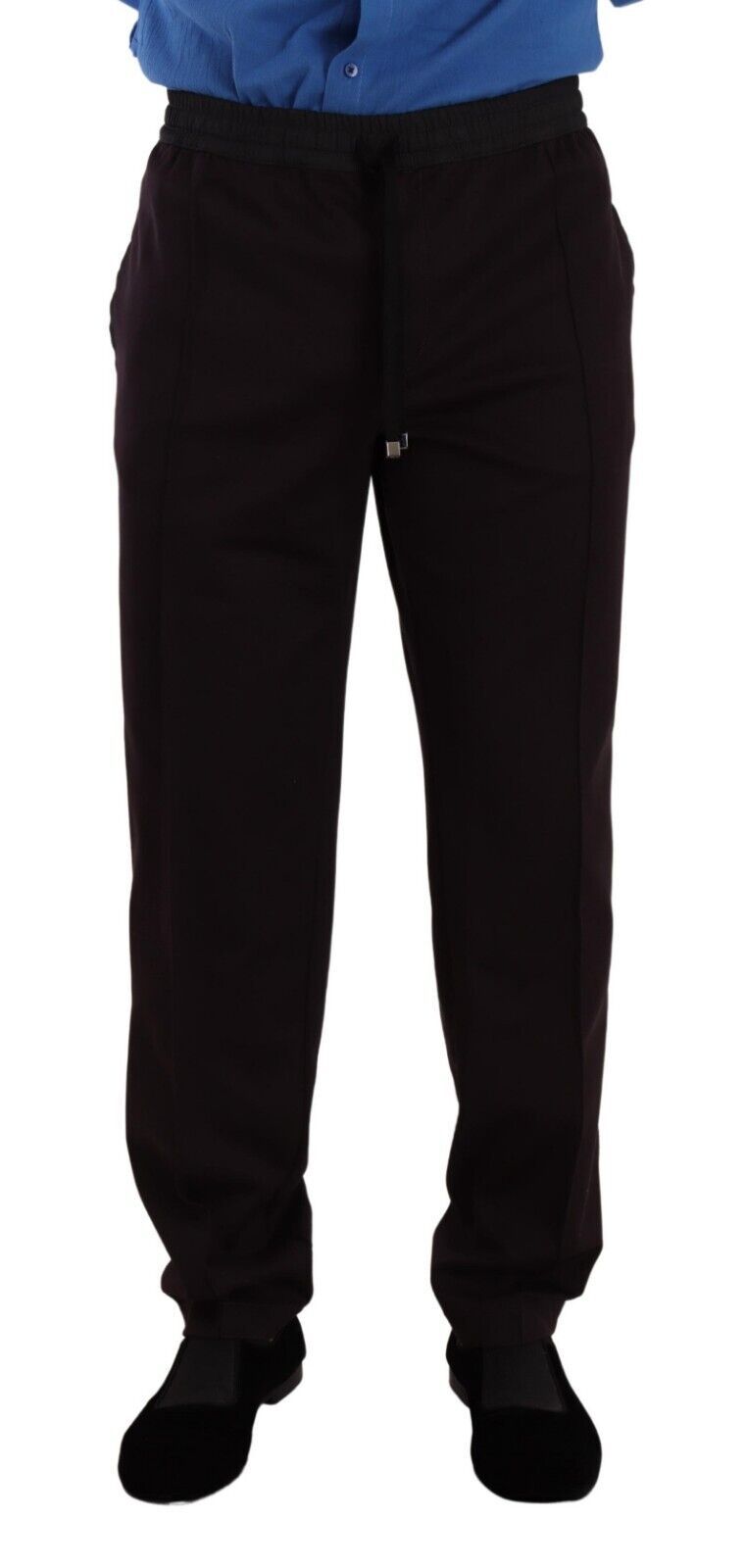 Pantalon skinny en coton bordeaux pour homme Dolce & Gabbana