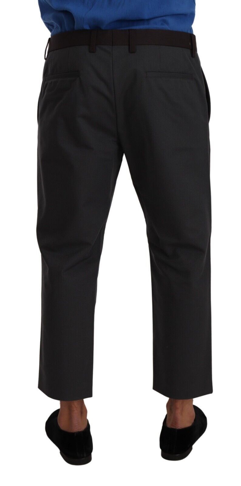 Pantalon Capri Rayé Gris et Bordeaux Dolce & Gabbana
